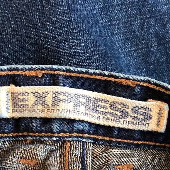 Express Percision Fit Dark Wash straight leg Jeans - Picture 10 of 11